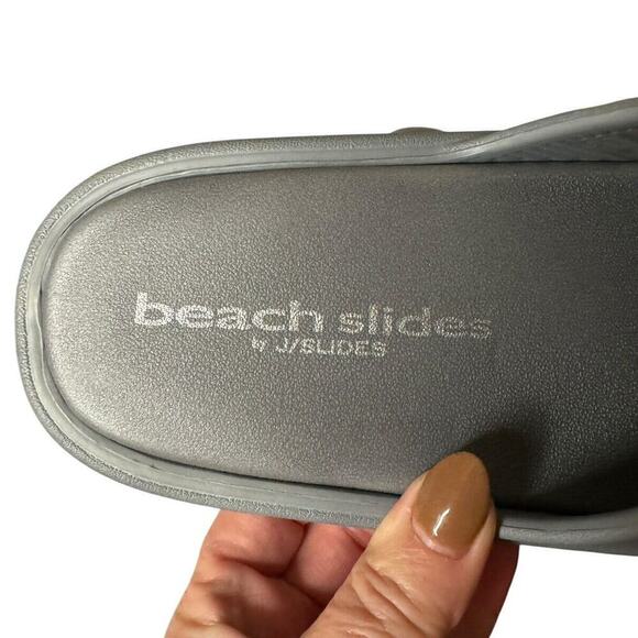 J Slides NEW Beach Slides Squish Gray EVA Size 8 - Picture 6 of 7